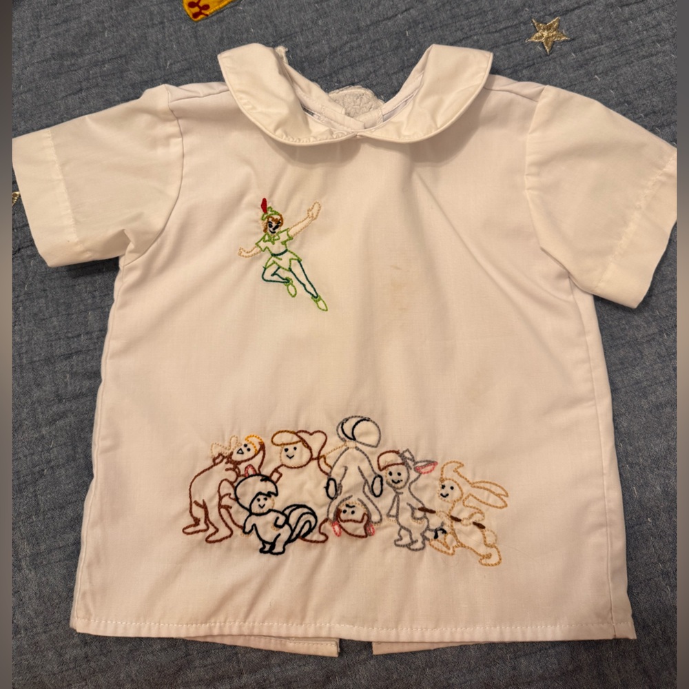 Peter Pan Embroidered Top